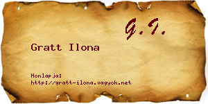 Gratt Ilona névjegykártya
